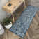Blue/Cream Traditional Oriental Indoor Area Rug for Living Room, Dining Room, Bedroom