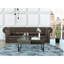 Table basse à plateau relevable Atlanta, une tablette, espresso / onyx carbone