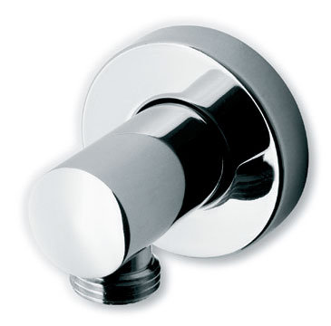 Coude mural rond Super Rain, Chrome poli