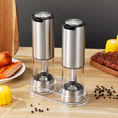 Electric Salt And Pepper Grinder Set Rechargeable Automatic Pepper Grinder Mill-95 Ml