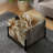 Rustic Victorian Brocade Victorian Pattern - Floral Square Ottoman