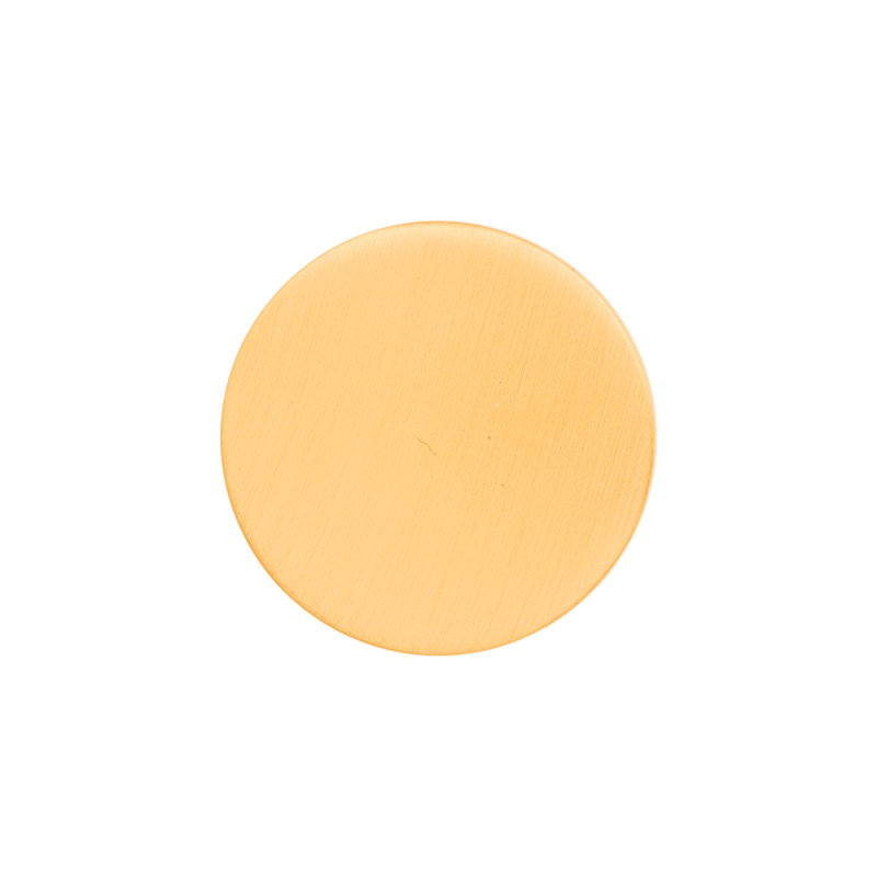 Urbane Mushroom Knob, Brushed Golden Brass