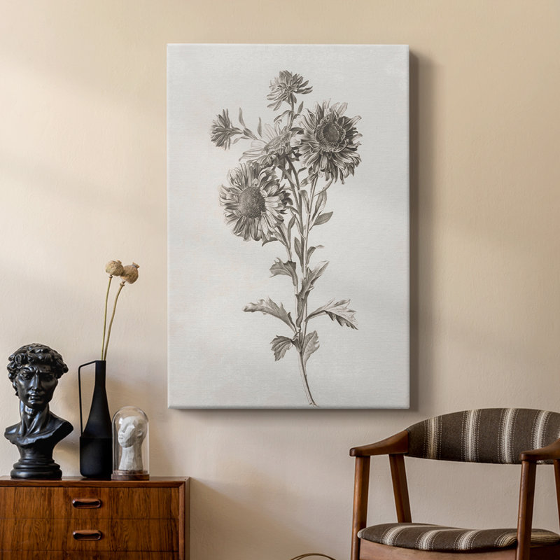«Vintage Floral Print CCDXVII», galerie tendue sur mesure Cavas, H 12 po x l 8 po