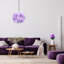 Eye-Catching and Modern Genuine Feather Decorated Pendant Light Shade-98714145-98714148