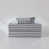 Pinstripes: Heathered Green & White