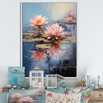 Nymphéas, série Claude Monets I sur toile