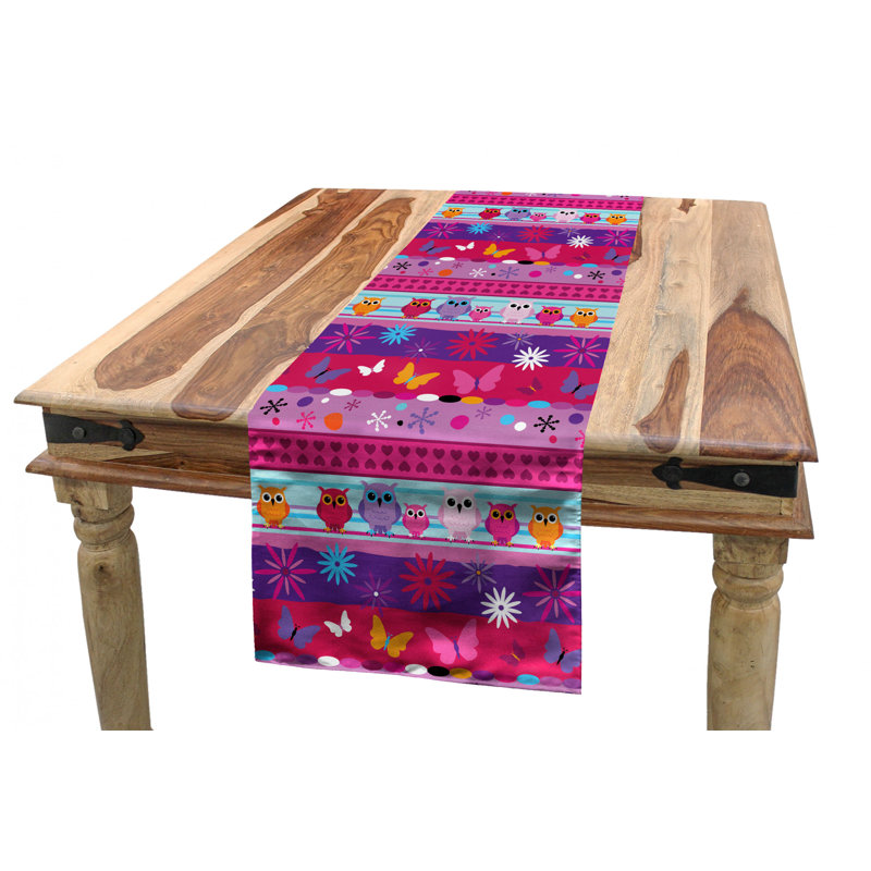 Geometric Christmas Table Runner, 16'' D x 90'' L, Forest Green 1