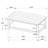Distressed White Wood Coffee Table With Shelf