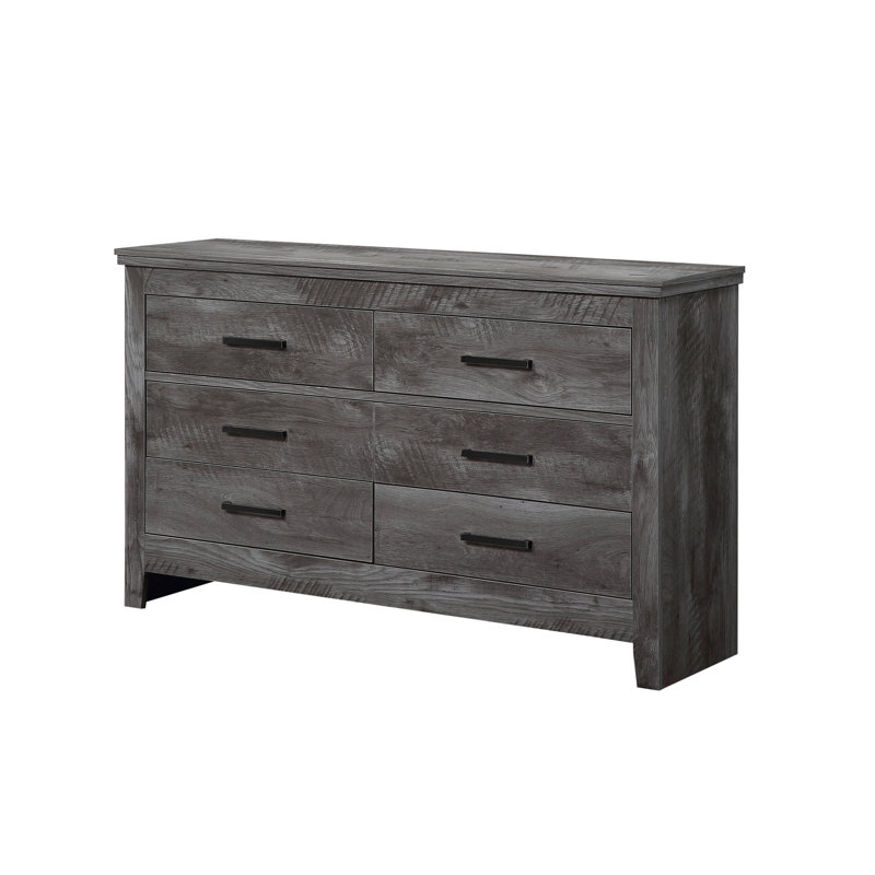 Commode à finition chêne gris rustique Vidalia (Commode)