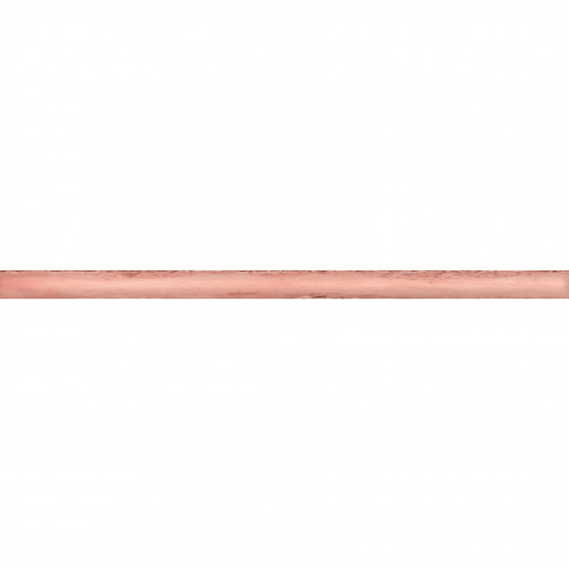 Kimpton 12" L x 0.63" W Ceramic Tile Trim (Set of 5), Flamingo