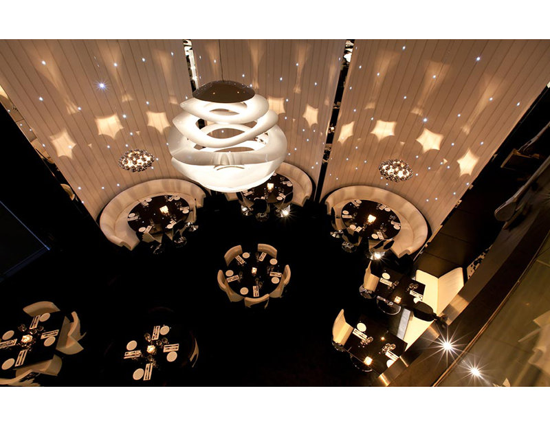 Buckle 1 - Light LED Chandelier, 47.5" H x 47.5" W x 47.5" D