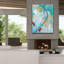  «Whirlwind 9» par Laura Gibson, art mural sur toile, 40 po x 54 po