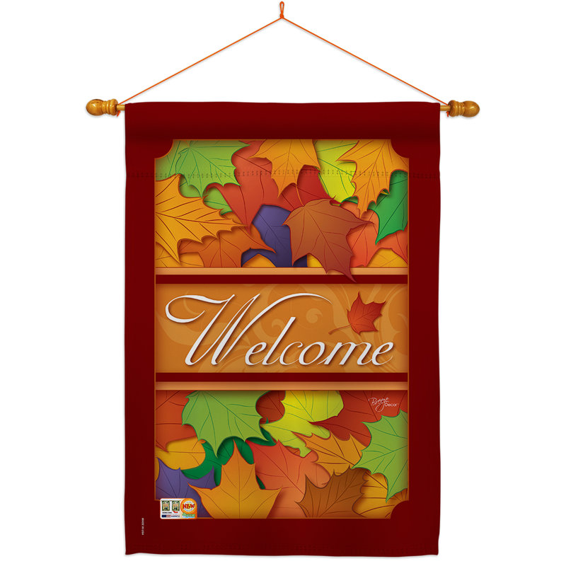 Double Sided 40'' H x 28'' W Polyester Thanksgiving Flag Set
