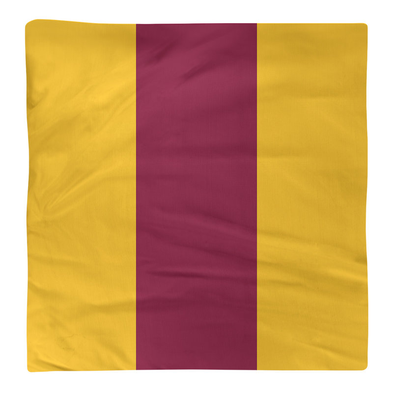 Serviette tempe arizona, H 10 po x l 10 po x P 0,25 po, Jaune / marron / jaune, Sergé de coton