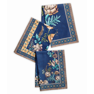 Torchons de cuisine 100% coton peigné Maison de Hermine (20 pouces par 27,50 pouces) pour serviette de cuisine Maison de Hermine pour salle à manger, maison, mariage, buffet, artichaut (ensemble de 3)