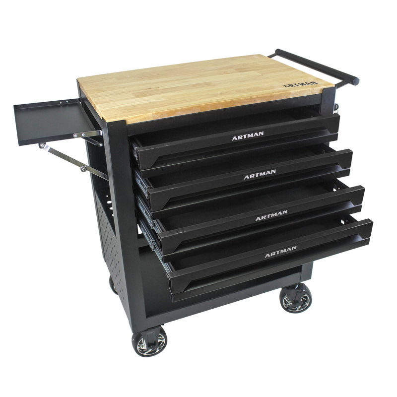 30.3 in. W Stainless Steel and Steel Job Site Storage
