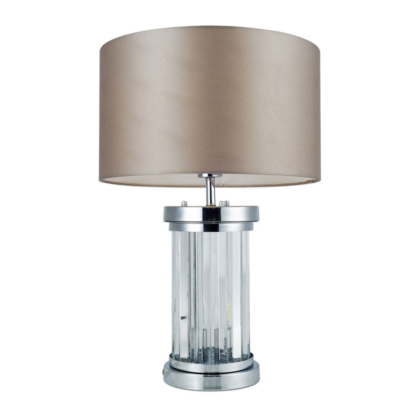 Brock Metal Table Lamp, Polished Chrome, Polished Chrome
