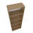 Natural Oak And White 5-Shelf Bookcase With Open Storage