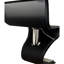 Tabouret de bar pivotant courbé fonctionnel et fonctionnel avec hauteur réglable, pour les bars et les comptoirs, avec un arc minimaliste noir, rotation à 360 °, pour une utilisation en salle à manger