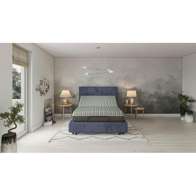 Matelas hybride Copper Lux 12 po avec couche de confort à mémoire de forme et système de ressorts, Très grand lit