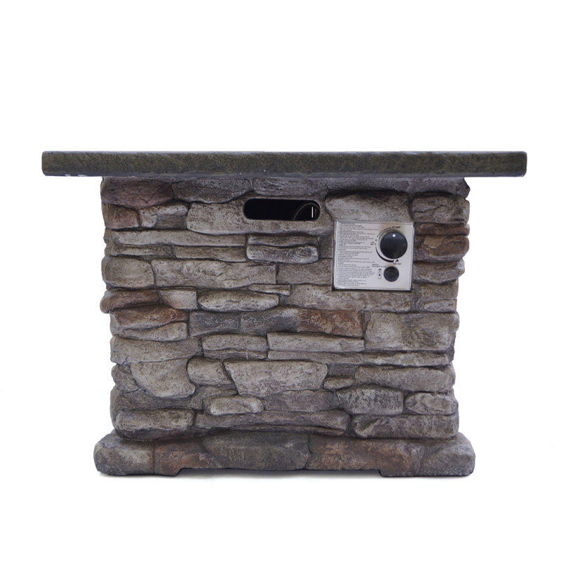 STONEWALL 32” SQUARE PROPANE FIRE PIT.