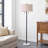 65'' Tall 2-Light Mid Century Modern Floor Lamp, Dual Pull Chains, Marble Base-1324692863-1324692862