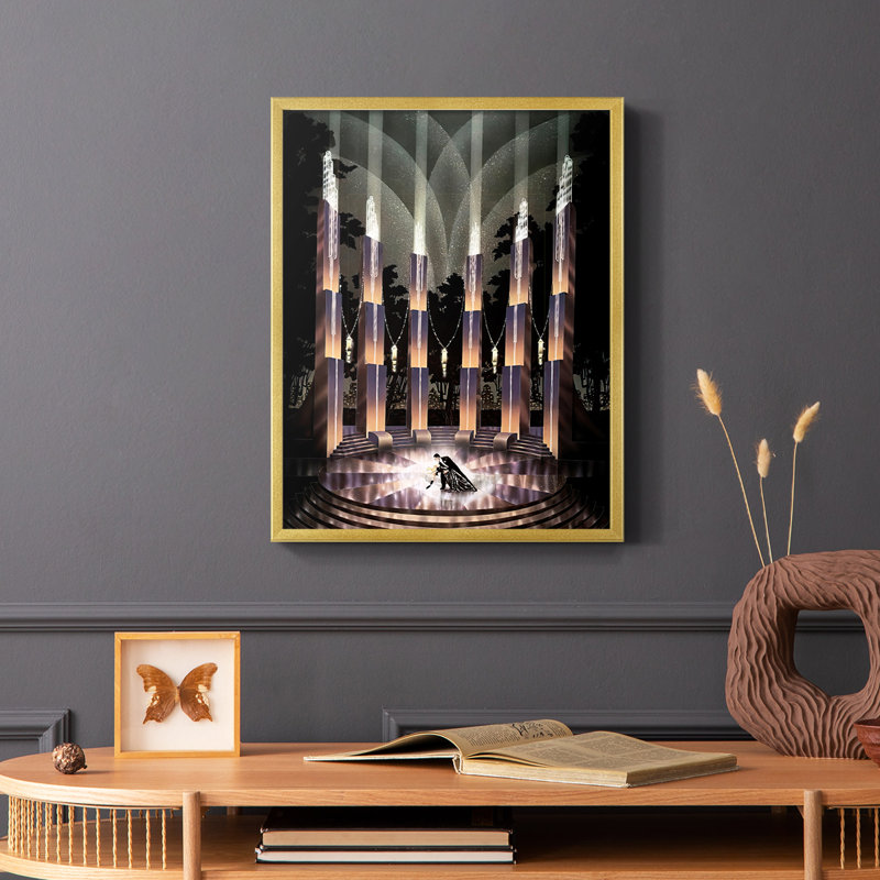 Nocturne Framed Print - Solid Wood, Gold, 20" H x 16" W
