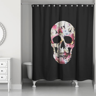 Skull Single Shower Curtain