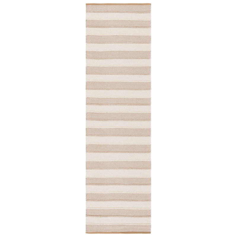 Striped Kilim Flat Weave Cotton Striped Rug, Runner 2'3" x 8'