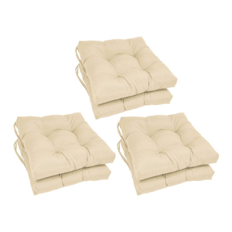 Outdoor 3.5'' Seat Cushion, Natural Microfiber