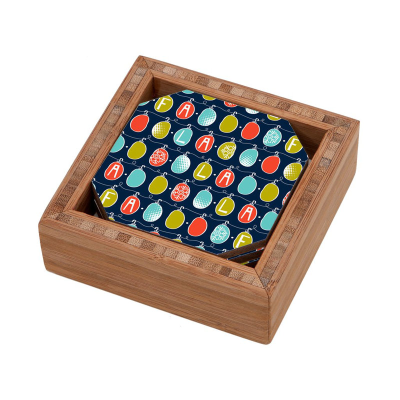 Ensemble de 5 sous-verres fa la la la de 5 pièces Henninger