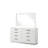 Vannida 8 - Drawer Dresser in Milky White