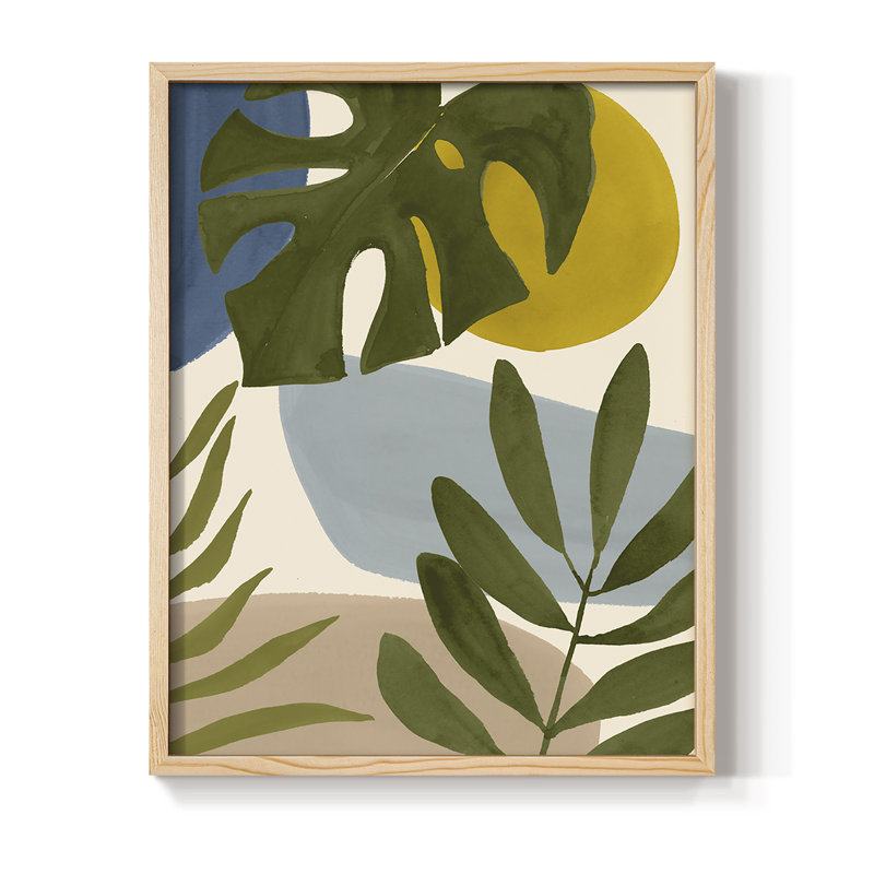 Tropica Tumble I Framed Print - Solid Wood