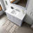 Single Bath Vanity with White Quartz Top-2102067649