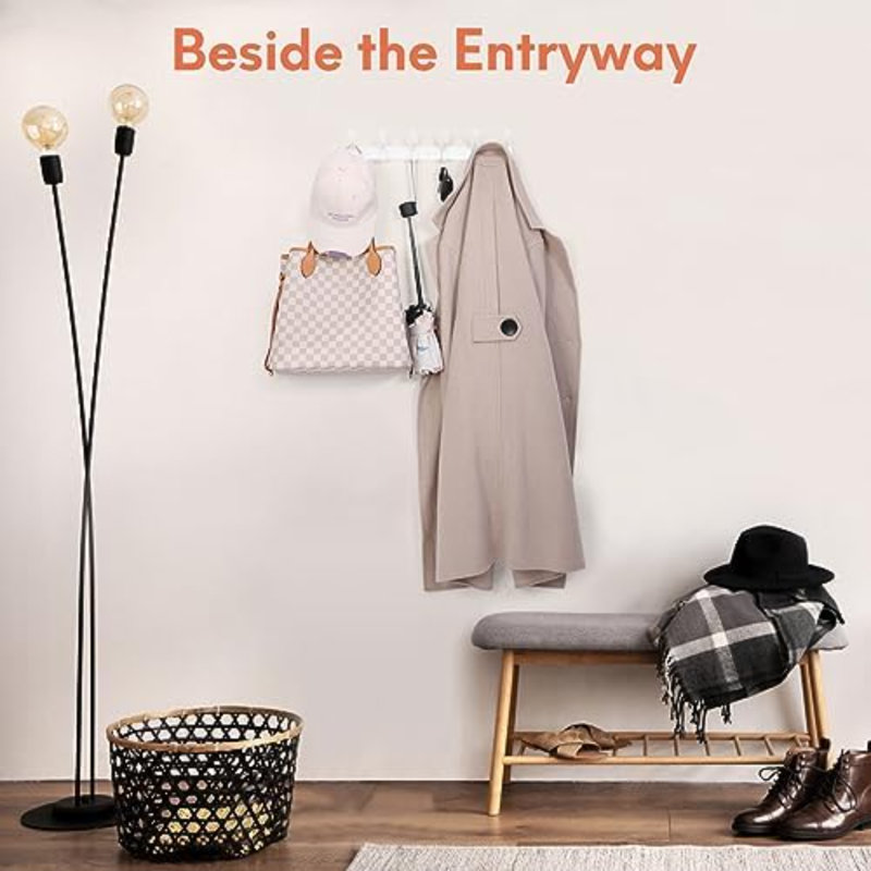 Aluminium Wall Hook, Blanc