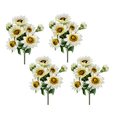 Arbre de tournesol artificiel 10,2 x 11 x 18,9 po x 9,4 po