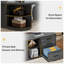 Bureau de direction en L 80,71 pouces, grande table de bureau avec classeur-919987392
