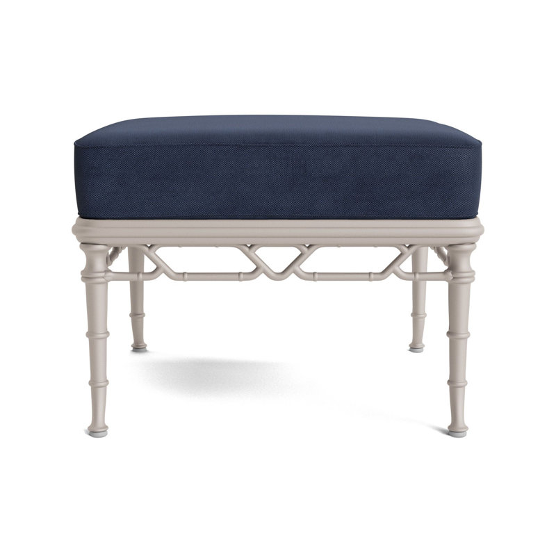 Calcutta Outdoor Ottoman, Fushion Neptune, Dove