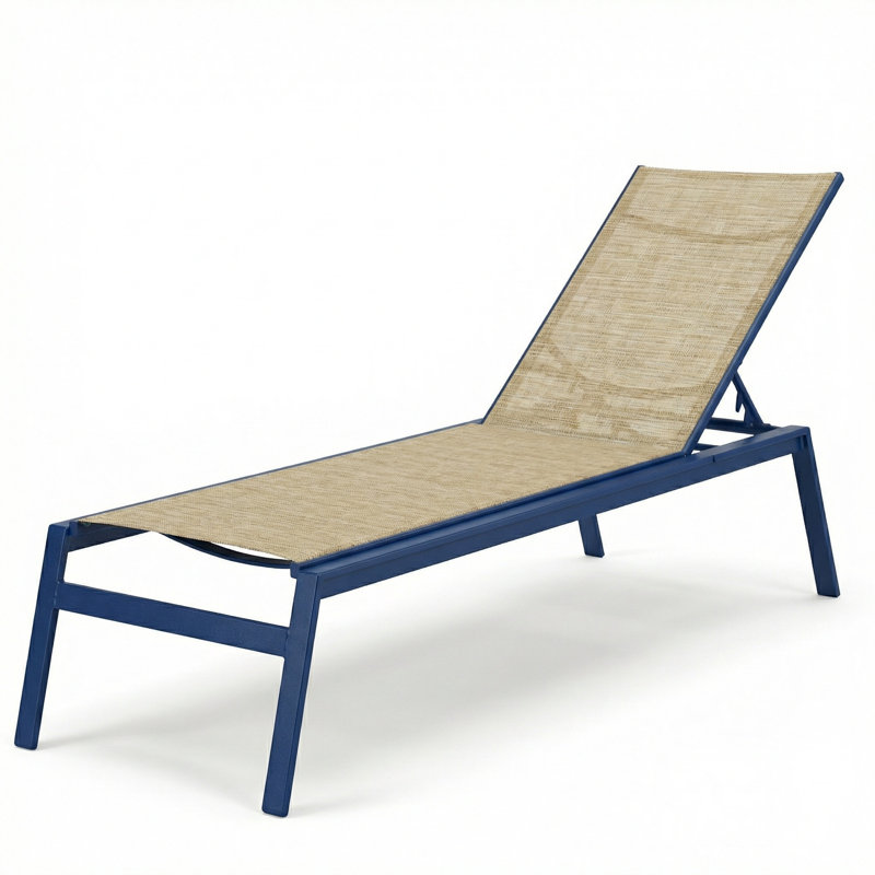 Chaise, Natural Sling/Midnight