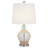 Narva 22" Beige/Clear/Silver Bedside Table Lamp