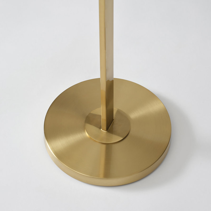 Sophia White Helical 60" LED Floor Lamp with Frosted Globes for Nurseries