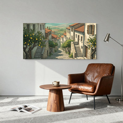 Ensemble de 1 tableau sur toile Lemon Village