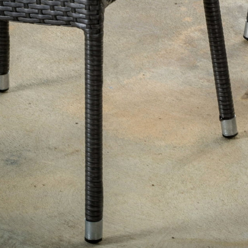 2 pièces Fauteuil Mirage PE gris avec teinte brune