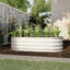 Ensemble de jardin surélevé 2 pièces 4 x 2 x 1 pi, jardin surélevé galvanisé pour l'extérieur pour légumes, fleurs et herbes, robuste, résistant à la rouille, facile à assembler