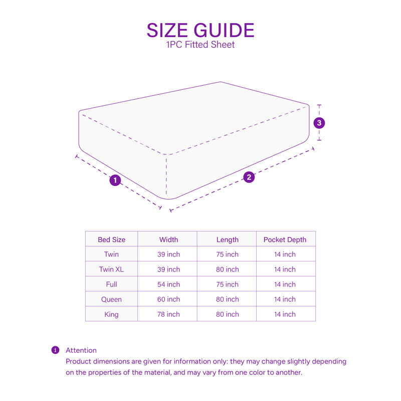 Drap-housse en microfibre douce - Basics by Wayfair ™, Drap-housse de taille très grand, Lait de coco