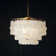 Chyrl 3 - Light Coastal Natural Capiz Shell Tiered Chandelier for Dining Table