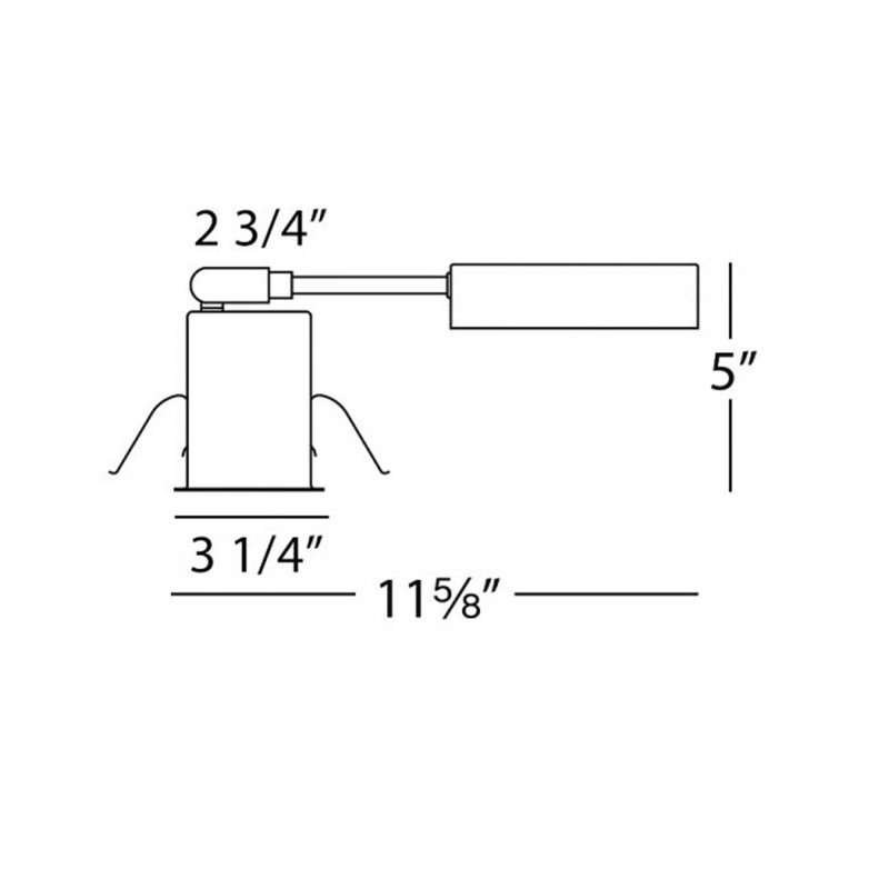 Remodel Recessed Lighting Housing, White