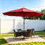 Parasol rectangulaire à double face avec manivelle Uwant-130915616