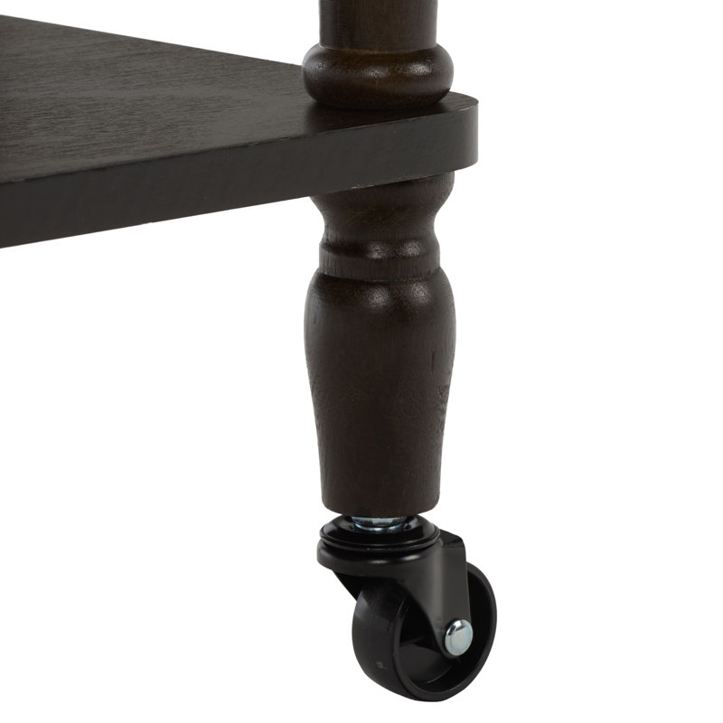 Haven 3 Tier Dining Cart, Dark Chocolate