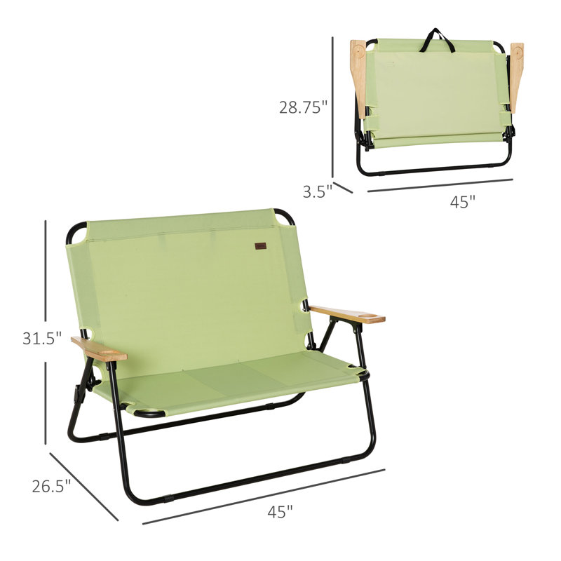 Jaiceyon Folding Camping Bench, Green